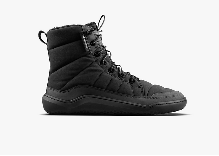 Schwarzer hoher Sneaker mit Schnürsenkeln und Reißverschluss an der Seite